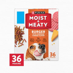 FYNORI burger-cheddar-flavor pouch open reveals moist texture for quick servings.