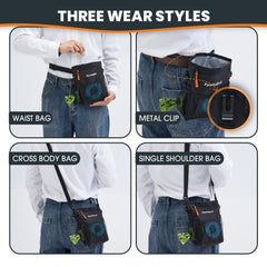 Fyorbietail dog training bag with multi pocket layout keeps gear organized.