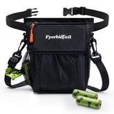 Fyorbietail dog treat pouch with waterproof Oxford fabric keeps treats dry on walks.