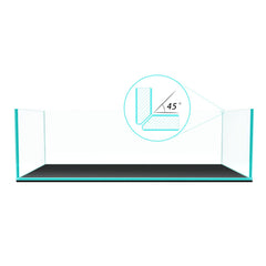 FZONE Anata 9Gal rimless tank front view showing clear edge-to-edge visibility