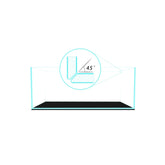 FZONE Anata NovaClear tank top view showing clarity and shallow profile for versatile setups
