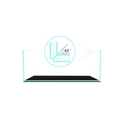 FZONE Anata NovaClear tank top view showing clarity and shallow profile for versatile setups