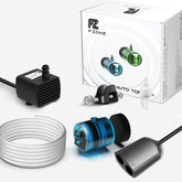 FZONE Aquarium ATO dual sensor front view showing real-time level monitoring