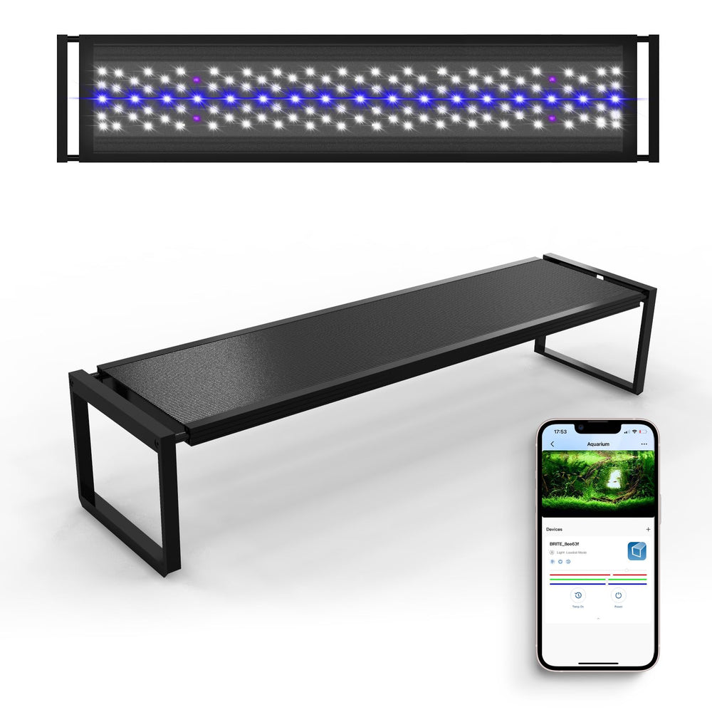 FZONE aquarium light shows full-spectrum emission for even plant lighting