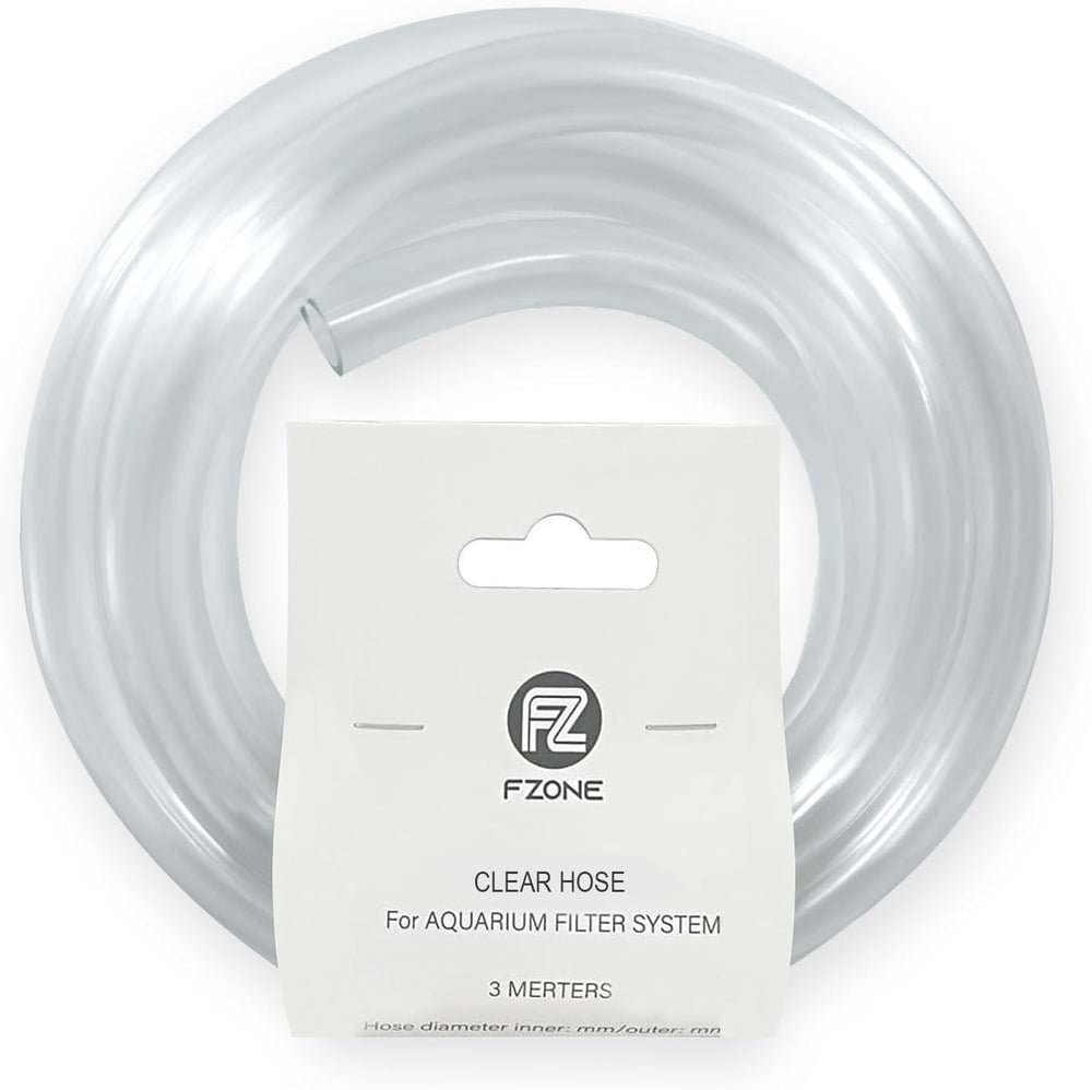 FZONE aquarium tubing, 3m clear, 5/8 in ID, for smooth filter flow