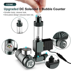 FZONE pressure-resistant tubing and strong suction cups ensure easy setup.