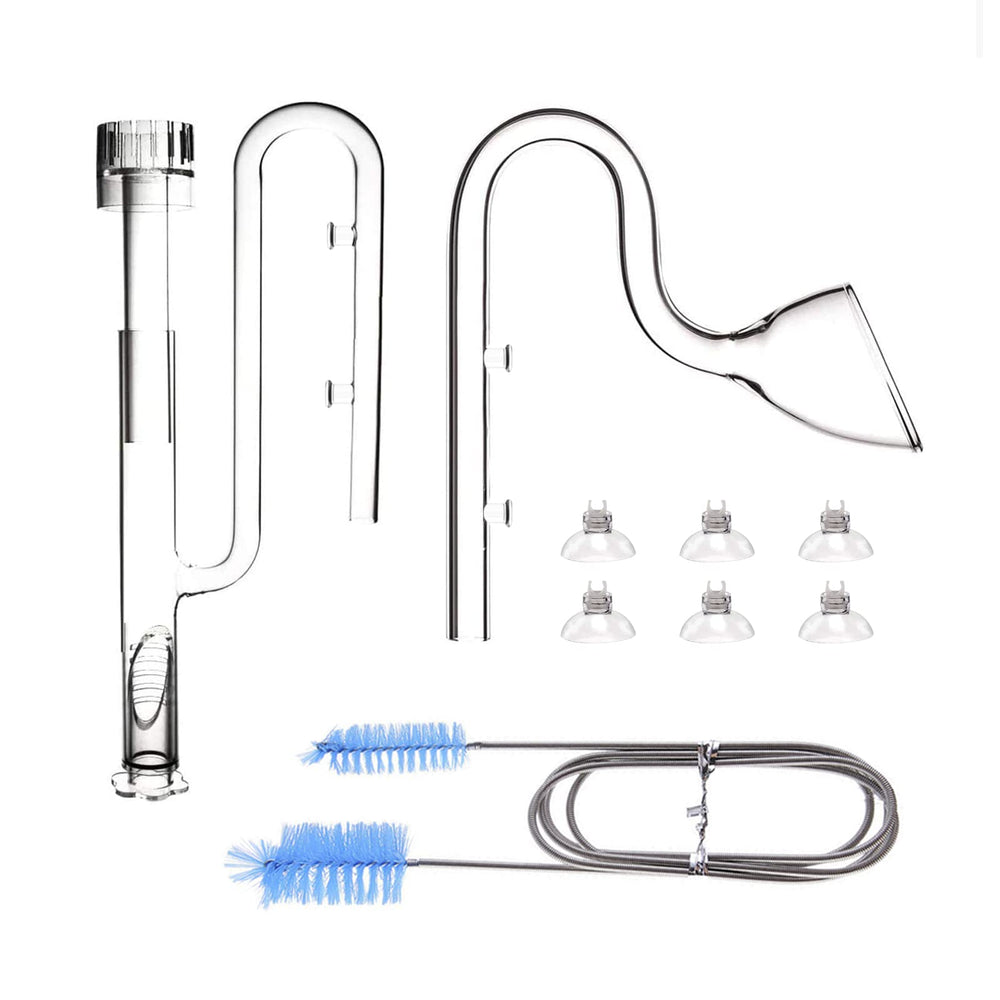 FZONE glass lily pipe inflow skimmer auto-adjusts on water surface