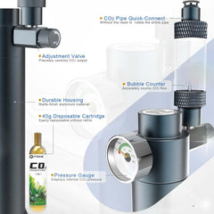 FZONE quick-connect regulator enables easy CO2 tubing attachment