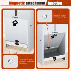 GADFISH secure door lock for outdoor dog feeder keeps food safe.