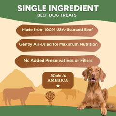 Gaines Family Farmstead Beef Chips bag on counter highlights USA-made origin