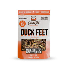 Gaines Family Farmstead duck feet pack for dogs with natural dental benefits