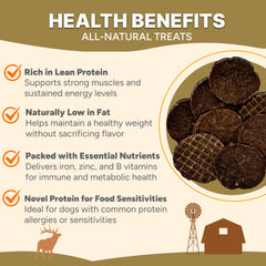 Gaines Family Farmstead Elk Chips air-dried process—retains protein and enzymes.