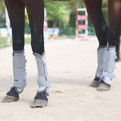 Gallopoff Fly Boots fleece-edge cushions and prevents rubs