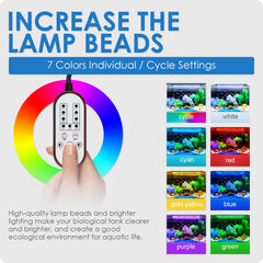 Gamalta Aquarium Light in customization mode, tailor color and timing for your routine