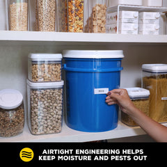 Gamma Seal Lid BPA-free USA-made storage option for moisture control.