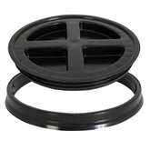 Gamma Seal Lid on a bucket demonstrates airtight storage for pantry essentials.
