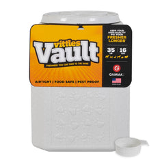Gamma2 Vittles Vault 35lb dog kibble container keeps kibble fresh.