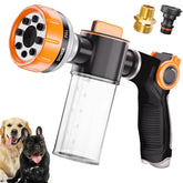 Ganciu dog washing hose attachment close-up showing durable construction for quick pet baths