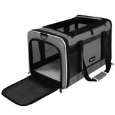 GAPZER cat carrier top-load design for easy airport travel and hands-free carrying