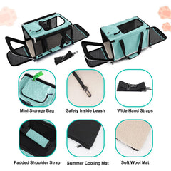 GAPZER collapsible softshell carrier folds flat for storage