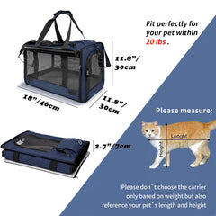 GAPZER large cat carrier folding design for compact storage