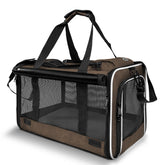 GAPZER large cat carrier outer view showing roomy dimensions for pets up to 20 lbs.