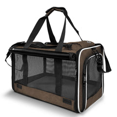 GAPZER large cat carrier outer view showing roomy dimensions for pets up to 20 lbs.