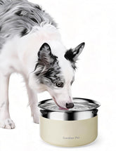 Gardner Pet 1 gallon stainless steel no-spill bowl for large dogs.