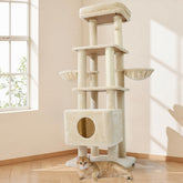 Gardner Pet 65in cat tree base demonstrates a stable anti-tip platform