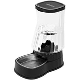 Gardner Pet gravity dispenser, top view, for silent hydration on demand