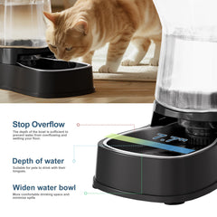 Gardner Pet gravity water dispenser anti-slip base reduces tipping during play.