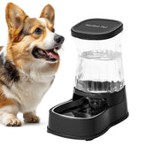 Gardner Pet automatic water dispenser cap demonstrates secure, gravity-fed hydration for pets.