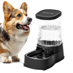 Gardner Pet automatic water dispenser cap demonstrates secure, gravity-fed hydration for pets.