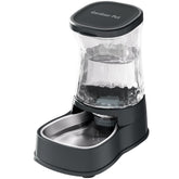 Gardner Pet automatic water dispenser full view shows durable, BPA-free stainless steel bowl for pets.