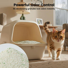 Gardner Pet Cassava Cat Litter fast-clumping for easy scooping.
