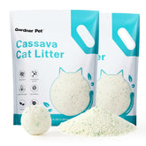 Gardner Pet Cassava Cat Litter odor-control for a fresher litter box.