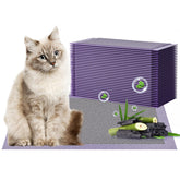 Gardner Pet cat pad refills show coverage bottom, ensuring complete litter box coverage and reduced damp spots.