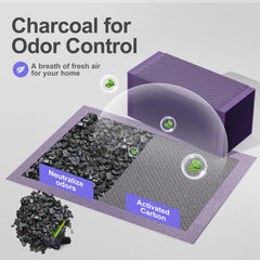 Gardner Pet cat pad refills odor-control with activated carbon freshens air around the litter area.