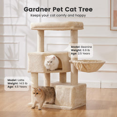 Gardner Pet Cat Tower designed for multi-cat use with durable materials