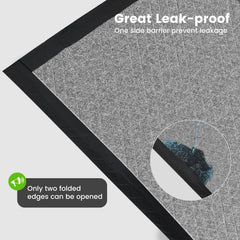 Gardner Pet Charcoal Puppy Pads edge and border detail prevent leaks, protect floors.