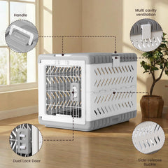 Gardner Pet collapsible crate folded flat for compact storage