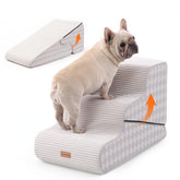 Gardner Pet 2-in-1 dog stairs closeup showing dual stairs and ramp versatility