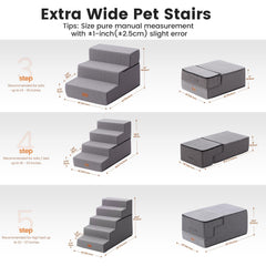Gardner Pet stairs anti-slip base provides secure footing