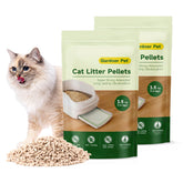 Gardner Pet double-layer litter box with mineral pellets for odor control