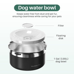 Gardner Pet floating disk mechanism reduces gulping
