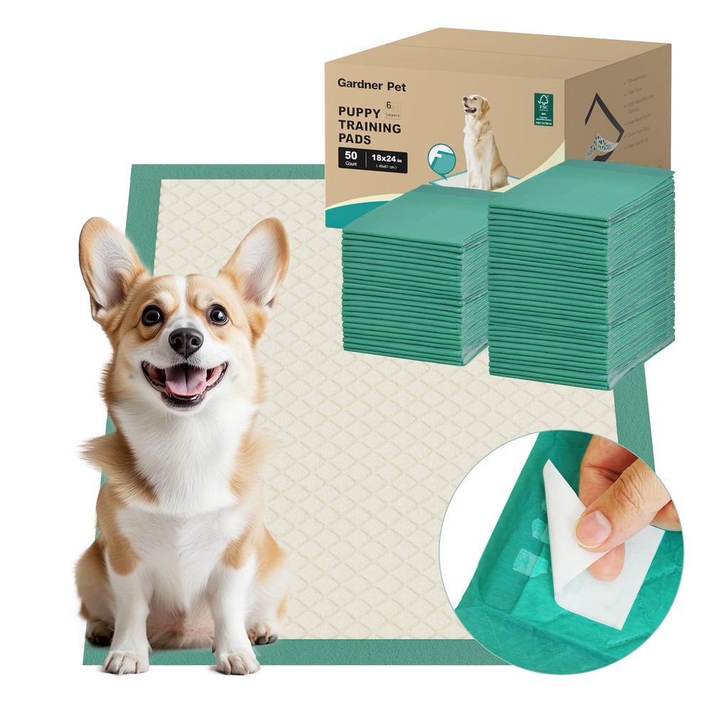 Gardner Pet pee pad with adhesive tape provides secure grip and clean removal for busy households.