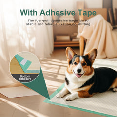 Gardner Pet pee pad lock-in-place design keeps pads stationary during travel and play.