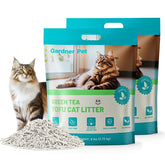 Gardner Pet tofu litter demonstrates fast absorption for a drier box.