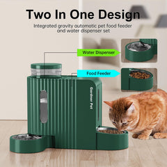 Gardner Pet water dispenser with adjustable base keeps water stable on the floor