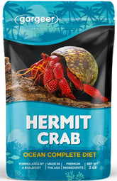 Gargeer Ocean Blend 2oz bottle displaying complete hermit crab diet benefits